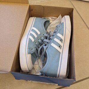 Adidas Originals Nizza Womens Size 6 Canvas - Worn once, with box. Like New.